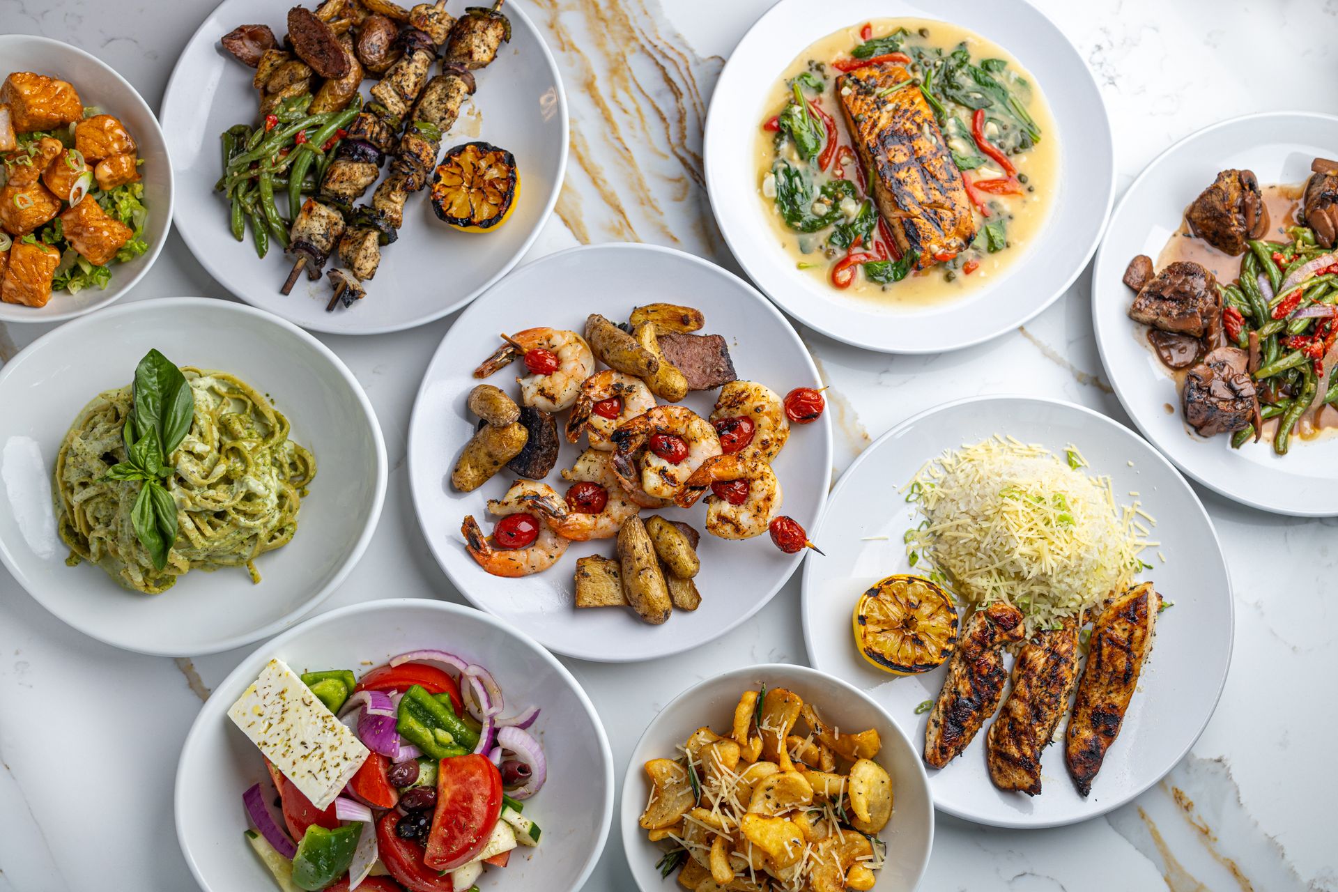 Mediterranean plates at Dua