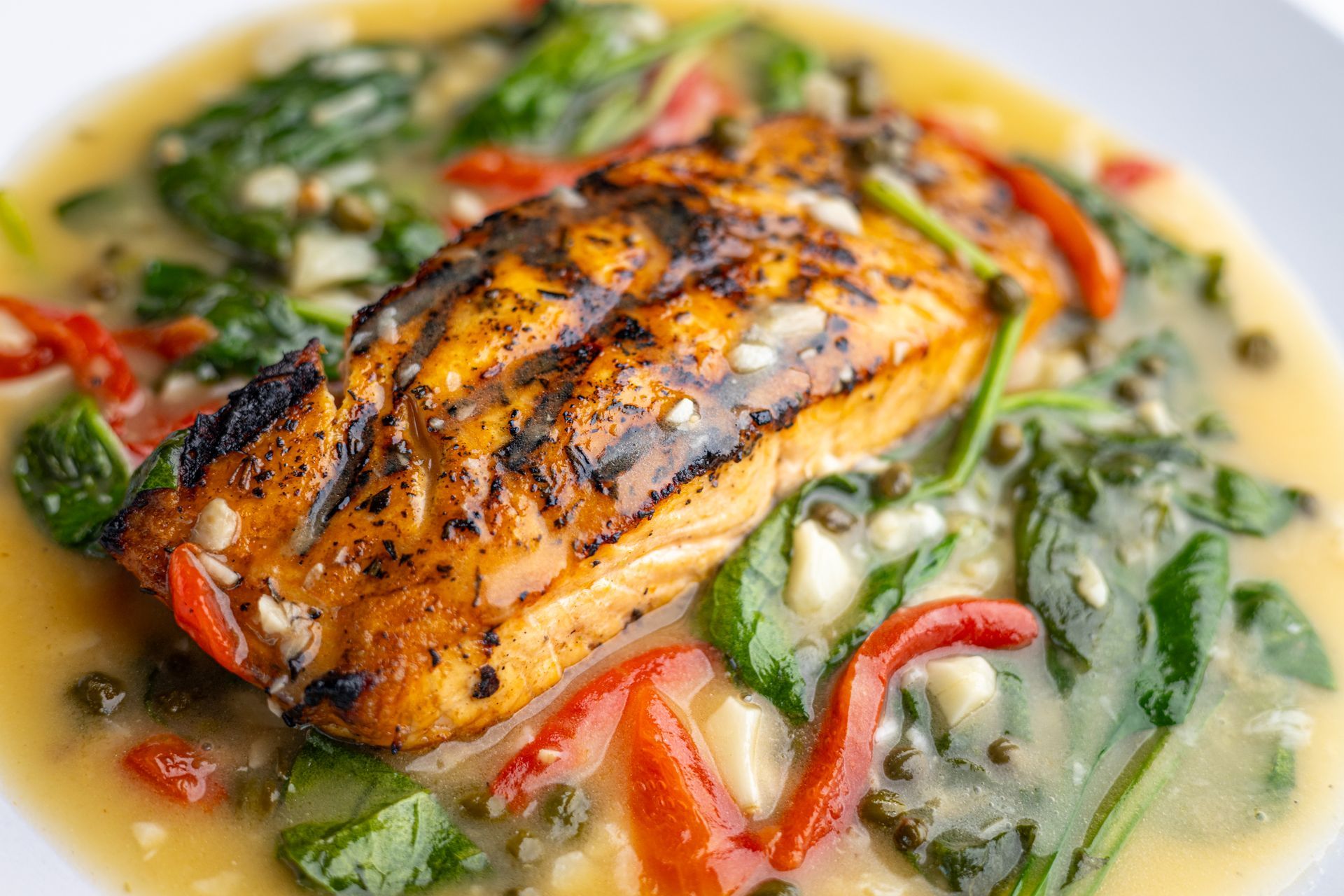 Lemon Butter Salmon at Dua